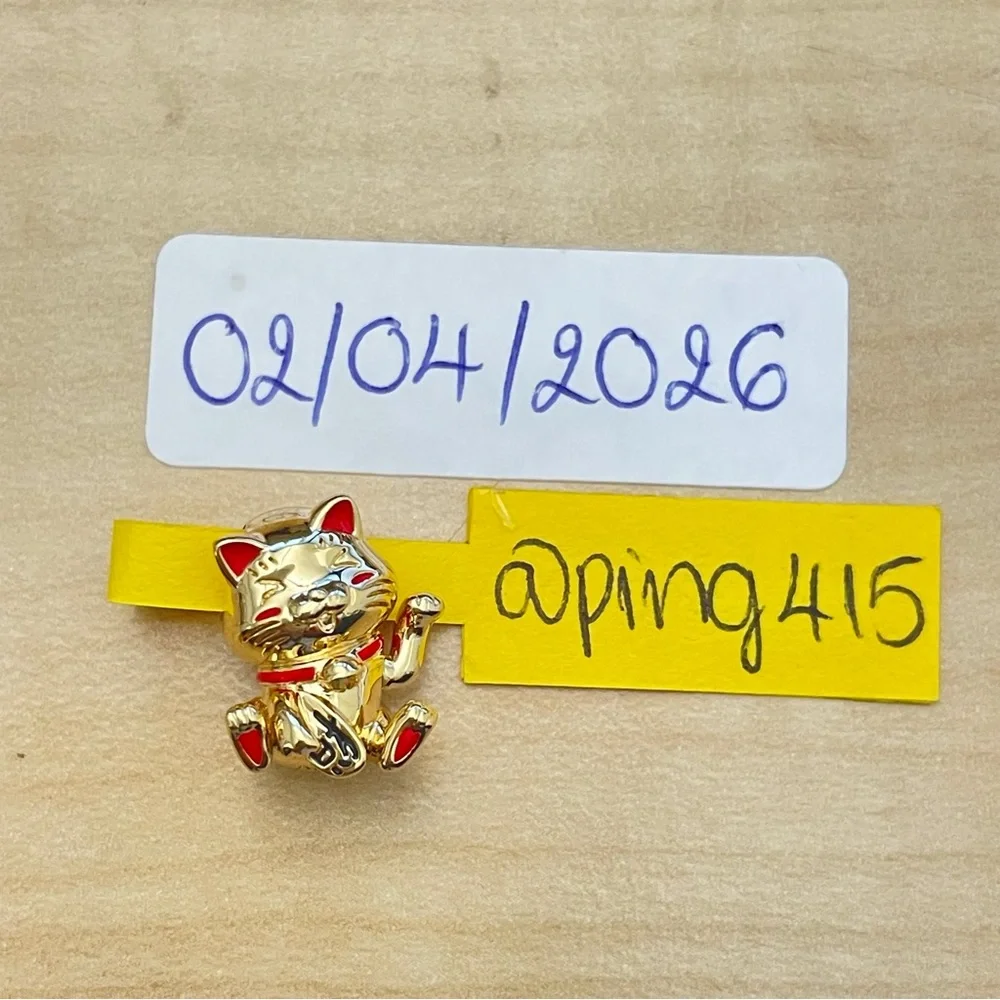 Pandora Shine Fortune Cat charm - Picture 14 of 15